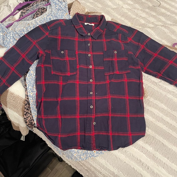Blue and red flannel from pacsun size M/L - Picture 1 of 1